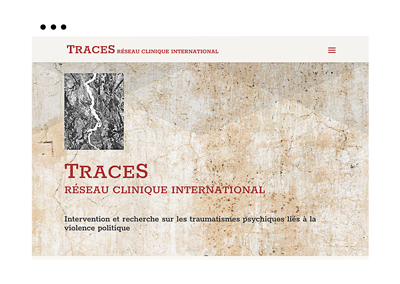 Création du site Traces réseau clinique international