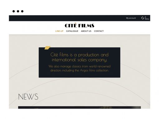 Cité Films – Refonte de site