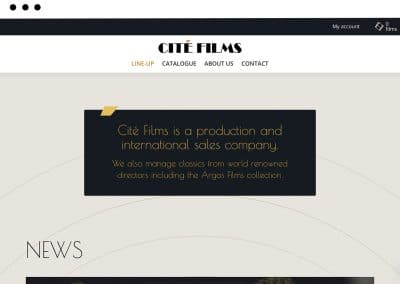 Cité Films – Refonte de site