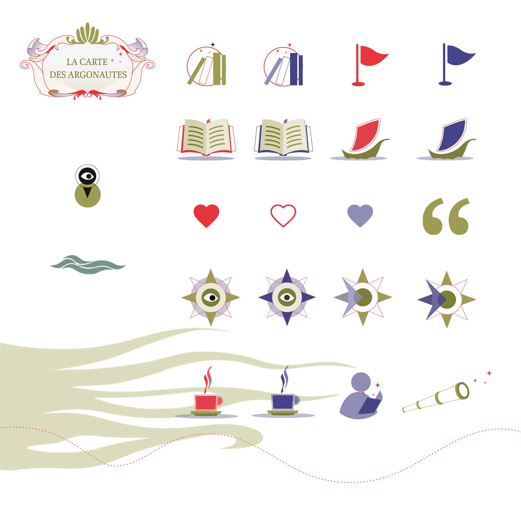 planche de pictogrammes aventure